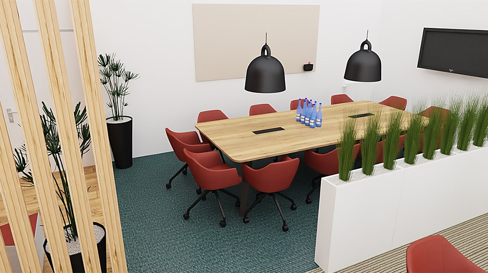 rendu 3D bureaux du bureau d'études d'IPB Office Solutions